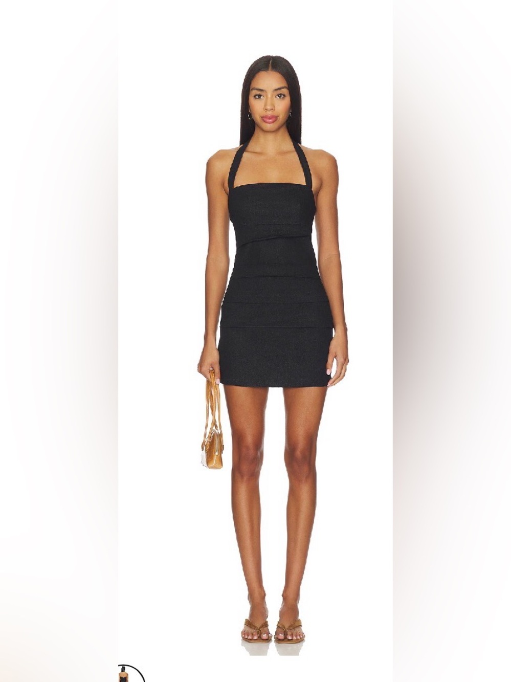 Lioness Black Halter Mini Dress | NWOT